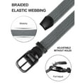 thumbnail image 6 of FAIRWIN Elastic Men's Golf Belts Casual Braided Nylon Work Belts for Men, 6 of 7