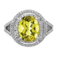 thumbnail image 5 of Primal Silver Sterling Silver Rhodium-plated Diamond and Lemon Quartz Ring, 5 of 5
