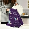 thumbnail image 6 of Coolnut Unicorn Kitchen Dish Towel Set of 6, Soft Absorbent Drying Dishcloths Dish Towels with Hanging Loop for Kitchen Bathroom Bar Home Decor, 28 x 18 Inch Washcloth Gift, 6 of 7