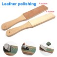 thumbnail image 2 of Ikeay Sharpening Board, Handle Wooden Sharpener Leather Sided Strop Polishing Kitchen, Dining Bar, Knife Sharpening Tool, 2 of 8
