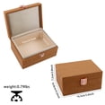 thumbnail image 4 of Mini Imitation Wood Storage Box with Hinged Lid, Decorative Home Organizer for Jewelry or Small Keepsakes 5.51 × 4.13 × 2.83 in, 4 of 6