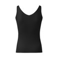 thumbnail image 5 of DuoJiaJ Women's Summer V Neck Knitted Solid Color Tank Top Plus Size Women’s Cotton Tank Tops, 5 of 5