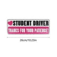 thumbnail image 3 of High Visibility Reflective Student Driver Sticker Set for Novice Internship Vehicle Warning Signs, 3 of 9