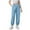 Light Blue, variant on Joggers for Girls Elastic Waisted Soft Cotton Drawstring Sweatpant with Pocket Solid Casual Sport Pants (170, White)