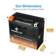 Chrome Battery Ytx20LBs Power Sports Battery Replaces 20LBs Etx20L