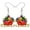 Red, variant on Cute Christmas Sled Earrings Acrylic Colorful Santa Sled Dangle Jewelry For Women Charm Holiday Gift