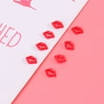 thumbnail image 4 of 50pcs DIY Clothes Accessory Red Lips Shape Mobile Phone Case Sticker Decor Crafts Supplies Embellishments(10MM Random Color), 4 of 8