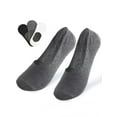 thumbnail image 2 of Deago 10 Pairs Men No Show Socks Low Cut Ankle Short Socks Casual Cotton Socks with Non Slip Grips (Gray), 2 of 8