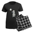thumbnail image 5 of CafePress - Volleyball Snowman Women's Dark Pajamas - Women's Short Sleeve Print T-Shirt and Pants Dark Cotton Pajama Set, 5 of 7