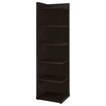 Plethoria Home Cappuccino Corner Bookcase