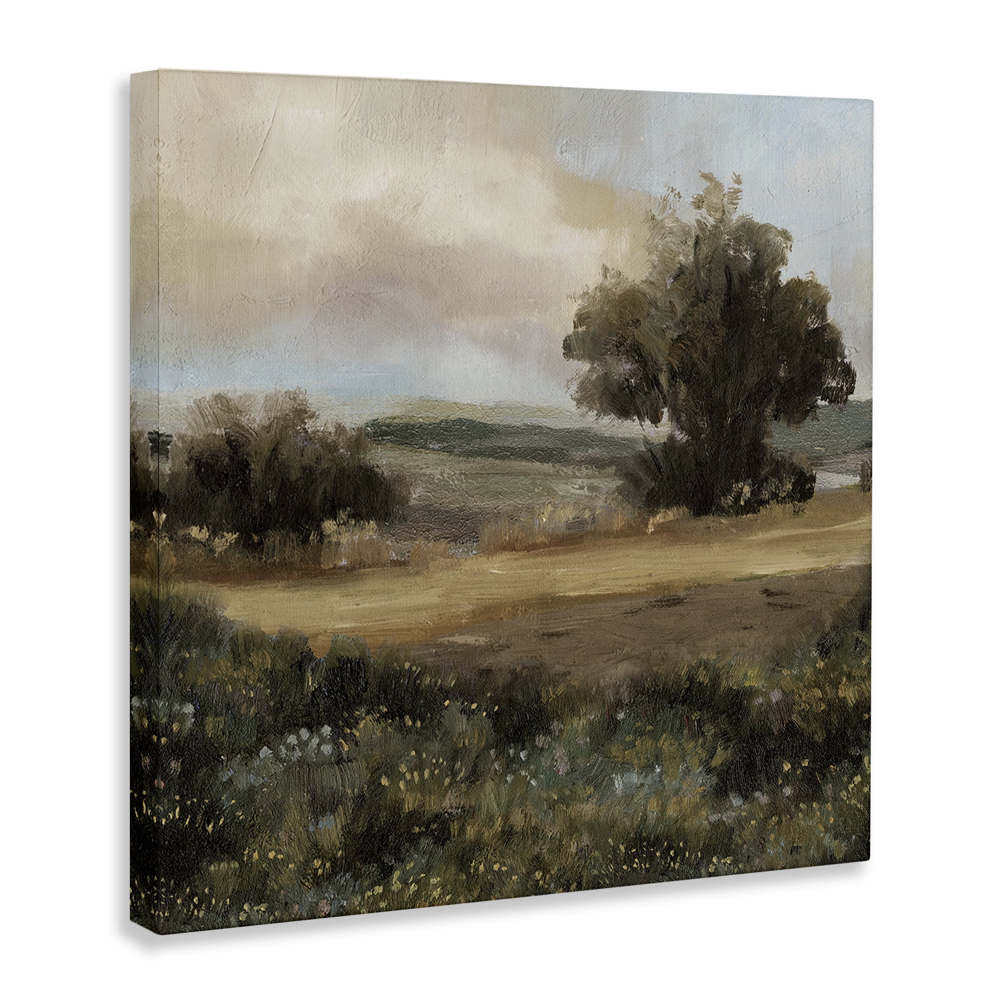 Stupell Industries Vast Country Terrain Landscape & Nature Painting Wrapped Canvas Art Print Wall Art, 24 x 24