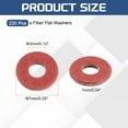 thumbnail image 2 of 220 Pcs M3 Rondelles Plates en Fibre Rondelles Simples 3mm ID 7mm OD 1mm Épais, 2 of 6