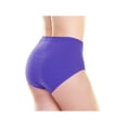 thumbnail image 5 of Angelina Women's Cotton Mid-Rise Briefs with Rhinestone Flower Design (6-Pack), 5 of 7