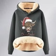 thumbnail image 4 of WILLBEST Sudaderas de Mujer con Capucha Navideña y Estampado de Vaca Mediana, 4 of 4