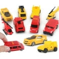 thumbnail image 2 of 8Pcs Kids Mini Truck Toy and Helicopter Toy Kit Set, Play Construction Vehicle Playset for Baby 1-3, 2 of 5