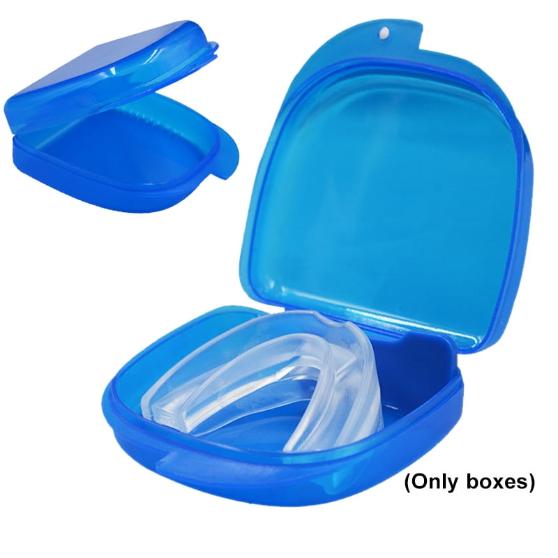 2PCS Teeth Guard Box Denture Storage Case Mouthguard False Teeth Holder 