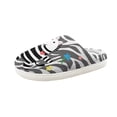 thumbnail image 3 of Psesaysky Boys Girls Zebra Print House Slippers Children's Plush Slippers Winter Fluffy Slippers for Children, 3 of 7