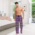 thumbnail image 6 of FORMRS Mens Pajama Pants with Pockets Cotton Sleepwear Lounge Bottoms Sizes S-2XL, Gold and Green Floral Pattern, 6 of 7