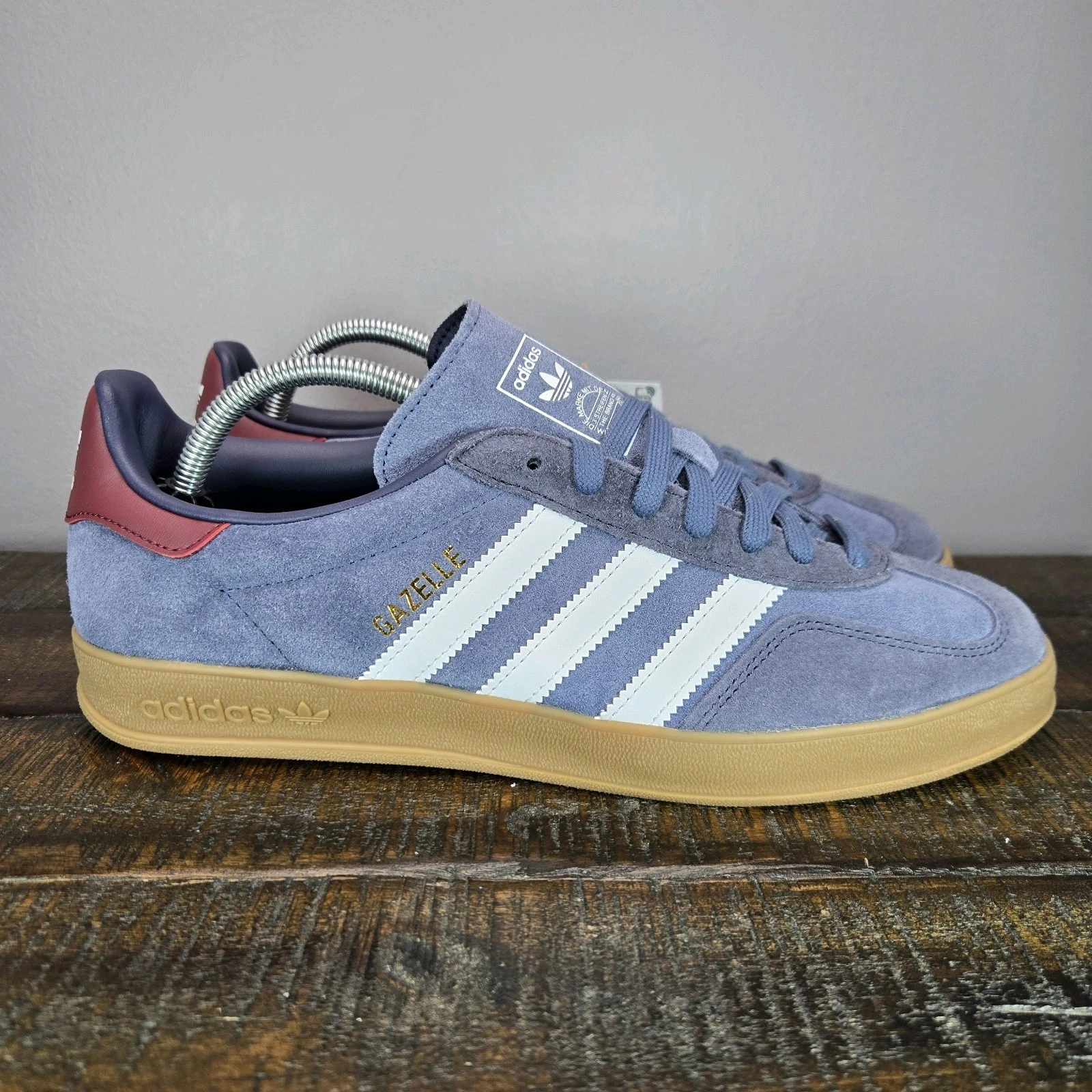 Adidas Gazelle Indoor Mens Size 11 Low Top Shoes Sneakers Suede Blue JI3522  | Walmart en lnea