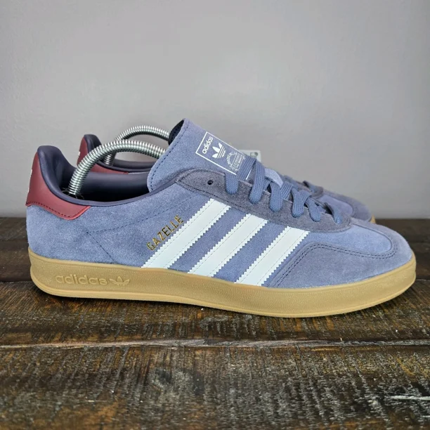Adidas Gazelle Indoor Mens Size 11 Low Top Shoes Sneakers Suede Blue JI3522
