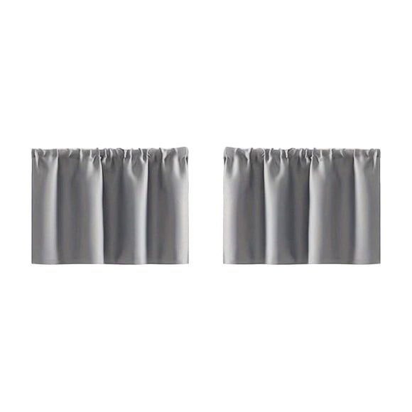 Cortina pequeña impermeable de doble cara,mate,para barra,parasol,media cortina para puerta o mueble de fregadero de cocina,cenefa para ventana,para el hogar,cafetería,baño.Bloquea la luz a