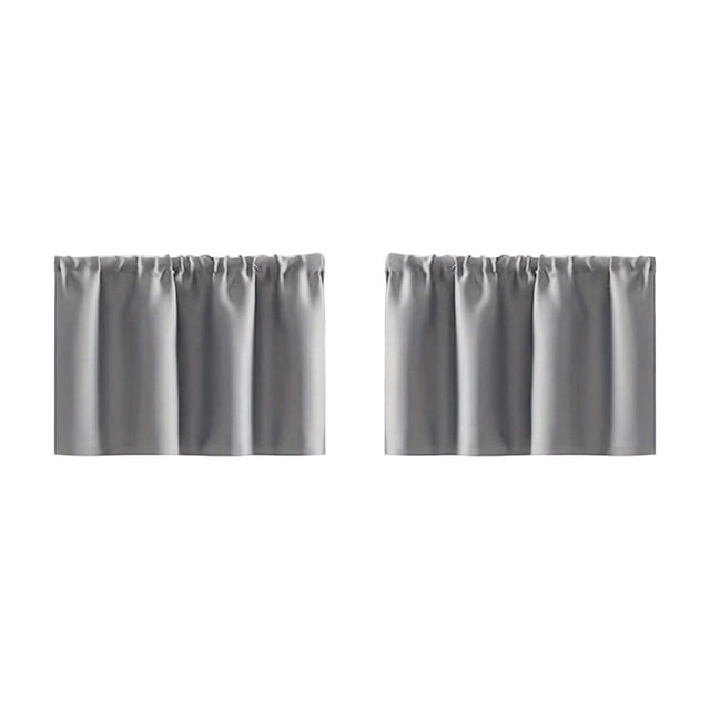 Cortina pequeña impermeable de doble cara,mate,para barra,parasol,media cortina para puerta o mueble de fregadero de cocina,cenefa para ventana,para el hogar,cafetería,baño.Bloquea la luz a
