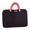 thumbnail image 1 of Maletín para portátil, bolsa de transporte para computadora, informal, de moda, ligero, funda protectora para portátil, para viajes, desplazamientos a Negro, 1 of 8