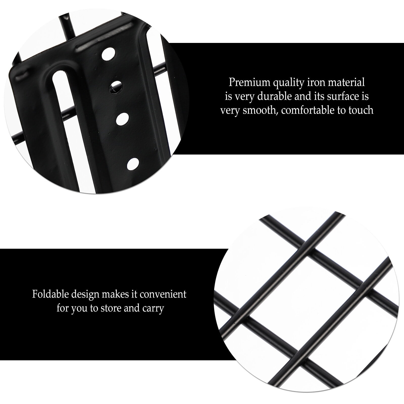 FUEENIRVA 1Pack Handlebar Basket for Cycle Front Basket Durable and Large Capacity 10.8X9.1X6.3in