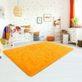 thumbnail image 6 of Junovo Super Soft Fluffy Area Rugs Modern Shag Rug for Bedroom Living Room,Cute Carpets for Kids Nursery Girls Home Dorm,3'x5',Orange, 6 of 7