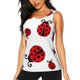 thumbnail image 1 of Fotbe Fly Flying Ladybug Blusas Sin Mangas para Mujer – Estilo Casual, Corte Suelto, Slim-Fit, Cuello Redondo Deportivo, Tops de Verano para Gimnasio y Yoga-Small, 1 of 7