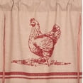 thumbnail image 4 of VHC Brands Sawyer Mill Red Chicken Valance Pleated 20x60, 4 of 7