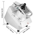 thumbnail image 6 of KFFKFF  Commercial Food Processor Stainless Steel Grain Grinder 750W Electric Food Cutter for Vegetables Fruits 3mm/5mm/7mm/10mm Grater, 2mm/4mm Cutter, 6 of 9