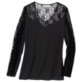 thumbnail image 1 of Atlas For Women - Jersey Encaje de Algodón para Mujer (Negro), 1 of 3