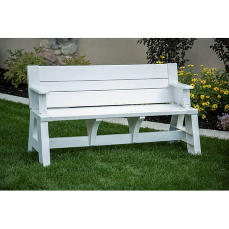 Convert A Bench Outdoor Bench And Picnic Table Walmart Com