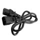 thumbnail image 2 of IEC 320 C13 a C14 Cable de extensión de alimentación de 3 clavijas Cable 250 V Sunnimix  Cable de extensión IEC C13 a C14, 2 of 6