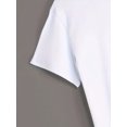 thumbnail image 4 of 2025 New Design Don't Worry All-match Exquisite Flat Letter Print Men's Casual Fashion Top, Round Neck Leisure Simple Short Sleeve Summer Men's T-shirt, 4 of 6