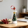 thumbnail image 3 of Recordable Christmas Tree Message in a Bottle, Voice Recording Keepsake with Snowy Mini Trees, a Sentimental Christmas Gift with Playback, Glass Holiday Decoration for Mantel, 3 of 7