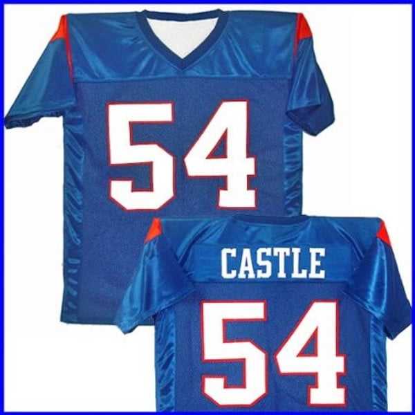 Thad Castle #54 Mountain Goats Football Jersey Blue State Uniform Costume White 
