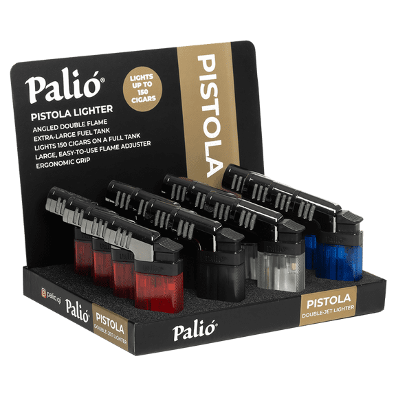 Palio Pistola, 16ct Cigar Lighter, Display Pack, Multicolor