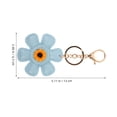 thumbnail image 2 of IDEANATEGRATE 6Ud Llavero De Girasol En Cuero PU Resistente Con Floral Para Decorar, 2 of 6