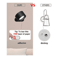 thumbnail image 4 of Lámpara de pared para interiores, lámpara con batería recargable por USB, 3 niveles de brillo, blanco cálido/natural/negro, control táctil, 4 of 4