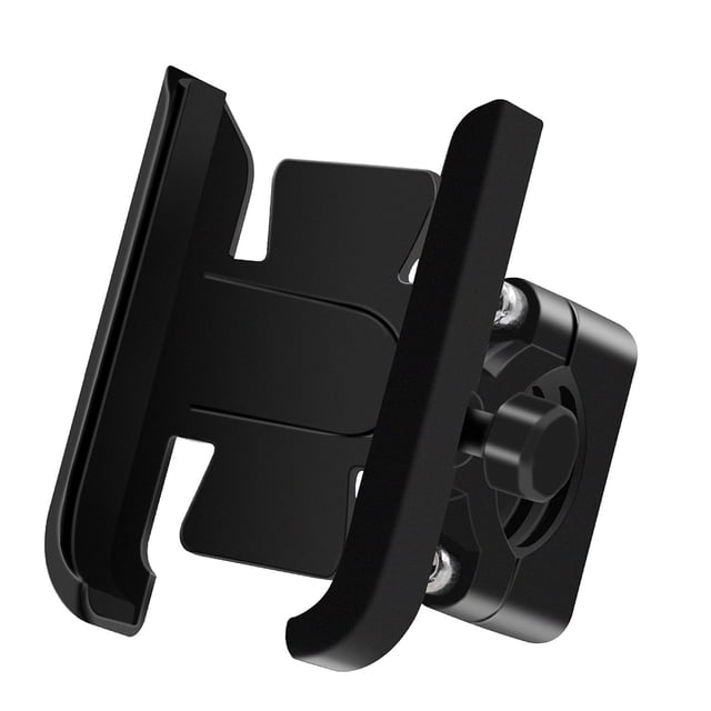 Miangastore Aluminum Alloy Mobile Phone Bracket Motorcycle Navigation Bracket Mobile Phone Holder Riding Equipment Black (Handlebar Type)