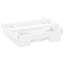 Paper Plate Dispenser for 9 Inch Under Cabinet Bamboo Plates Holder,A