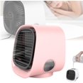 thumbnail image 1 of Aire acondicionado portátil, enfriador de aire personal recargable con 3 velocidades, mini ventilador de aire acondicionado con luz nocturna, ventilador de escritorio silencioso para el hogar, dormito, 1 of 7