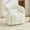 White, variant on 360 Degree Swivel Accent Chair, Modern Barrel Vanity Chair with Curved Backrest, Comfy Chenille Armchair Single Sofa with Thick Cushion for Living Room, White
