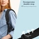 thumbnail image 5 of PACKISM - Mochila transparente grande de 17 pulgadas para la escuela, bolsa de libros transparente resistente para estudiantes (para los 12 años de edad), 1-2, negro 17, X-large, Transparente, 5 of 5