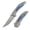 Gray, variant on Kansept Baku Fold Knife Satin CPM S35VN Blade,Plain Titanium and Brown Micarta Handle,Designed by Greg Schob,K1056A2