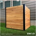thumbnail image 2 of 42in H x 38in W (2 Panels) No Dig Enclo Richmond Cedar Wood Privacy Screen, Ideal Outdoor Privacy Wall, Pool Equipment Enclosure, Trash Can Enclosures, Air Conditioner Fence, EC18008, 2 of 10