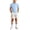 Blue#back to school outfit#18, variant on oelaio Boy Girl Golf Outfit 3 Piece Sweatsuits Short Sleeve Polos Shirt Elastic High Waist Shorts Sets with Socks Teens Sports Clothing Set Yellow 3-4 Years