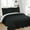 Black, variant on 3 Piece Floral Embroidered Quilted Bedspread Set Queen/King Size,All Seasons Lightweight Bed Set Scallop Edges Covetlet with Pillow Sham